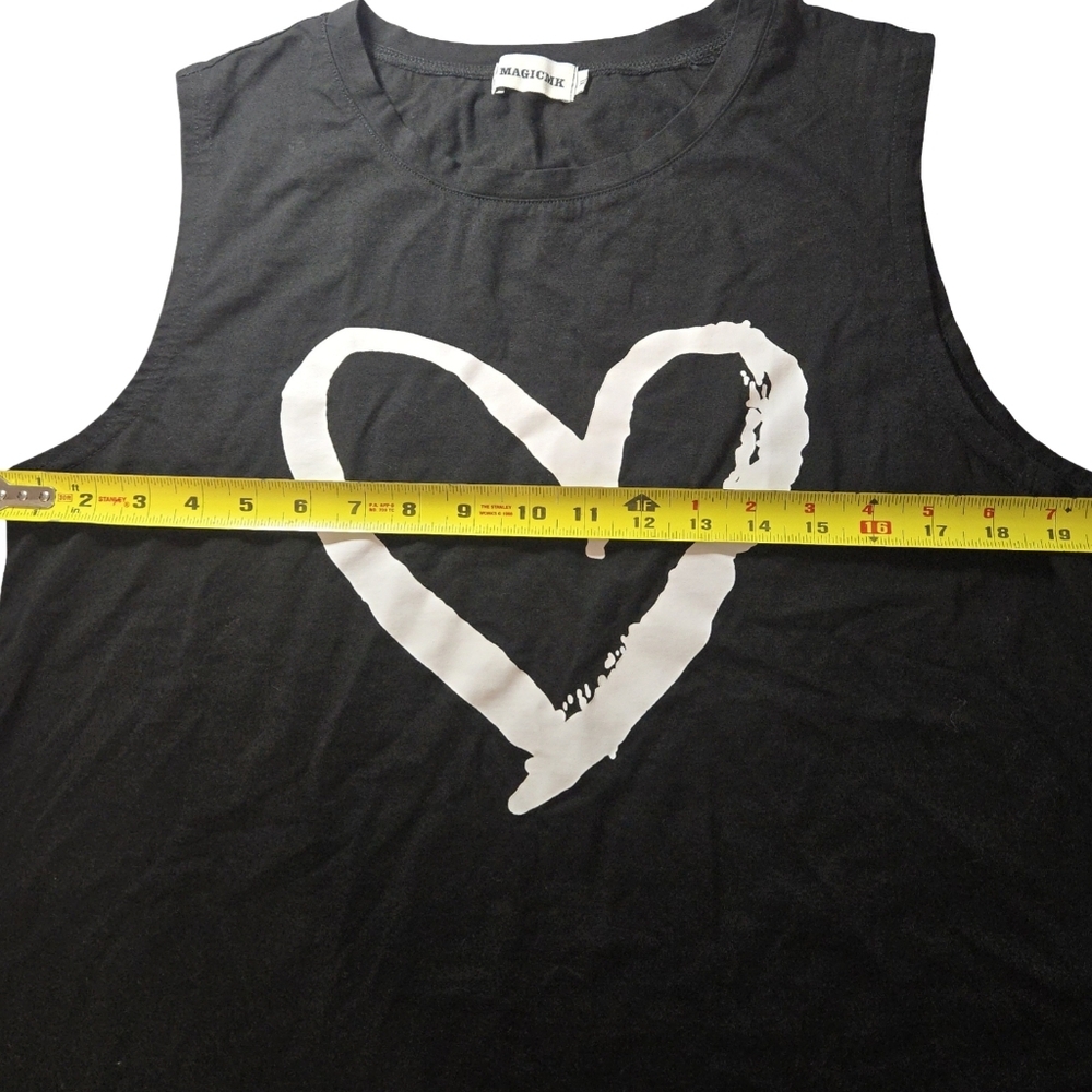 Magicmk sleeveess top Heart Design Size XL - Picture 5 of 7